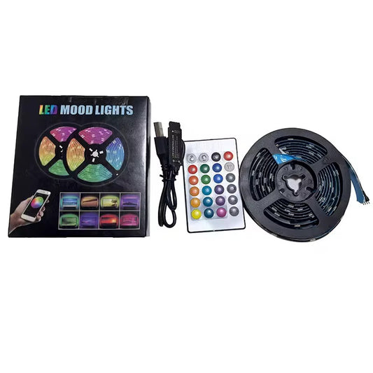 Cinta Led Rgb 5 Metros 5050 Con Bluetooth + Control