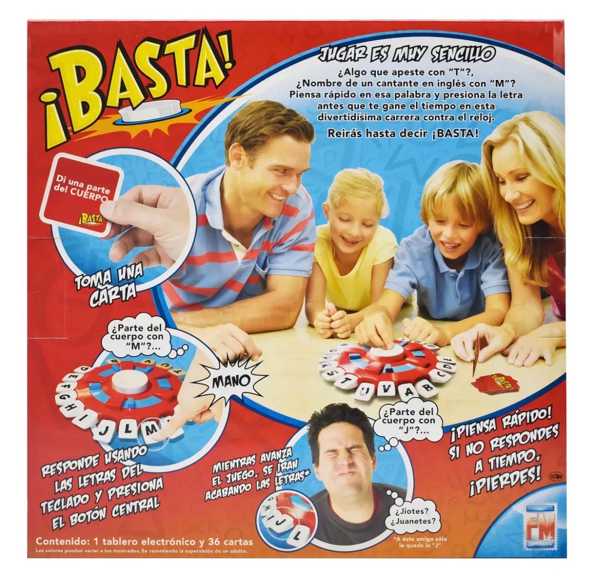 Basta Piensa Rápido Juego De Mesa En Español
