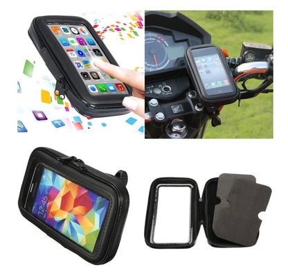 Porta Celular Moto Impermeable Touch Soporte Bicicleta