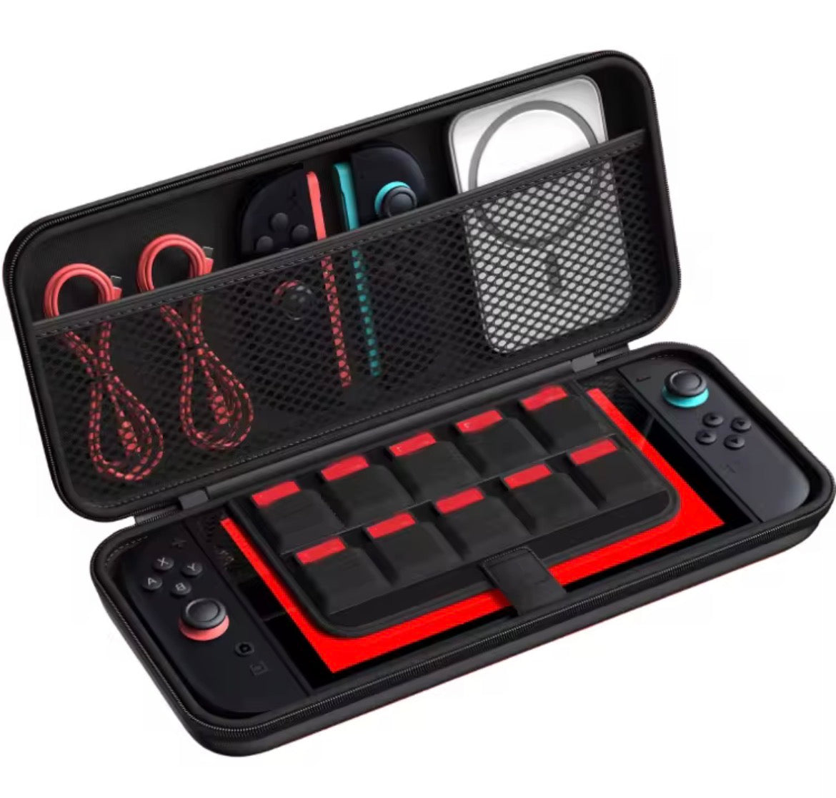 Bolso Estuche Protector Nintendo Switch Alta Resistencia Rojo