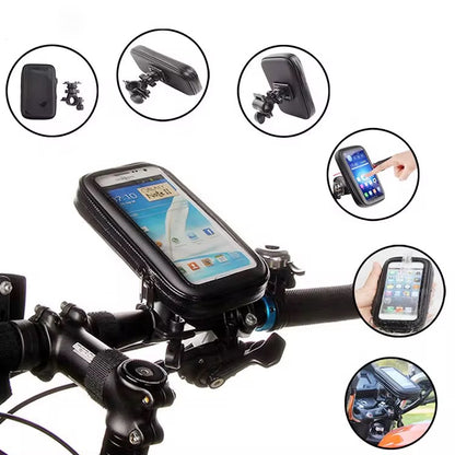 Porta Celular Moto Impermeable Touch Soporte Bicicleta