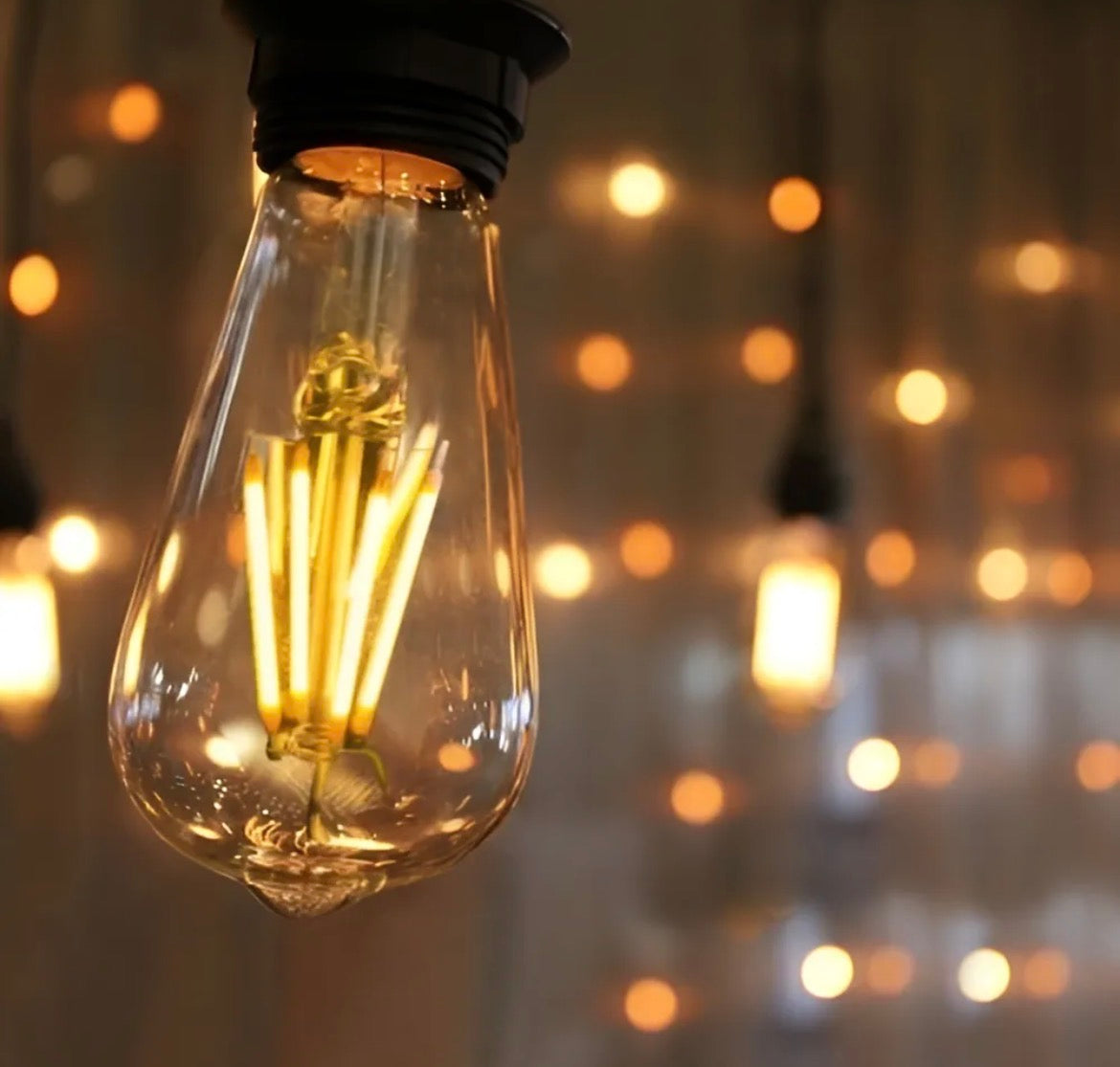 Ampolleta Filamento Led Edison 4w Retro Vintage Luz Cálida