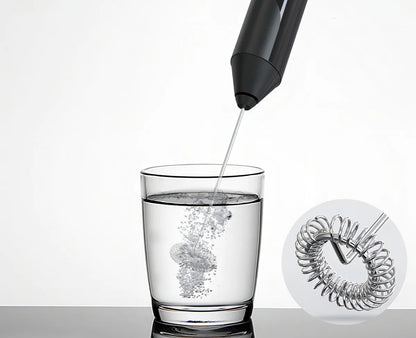 Revolvedor Portátil Mini Batidor Eléctrico Con Soporte Café