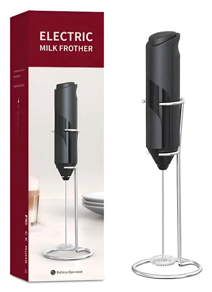 Revolvedor Portátil Mini Batidor Eléctrico Con Soporte Café